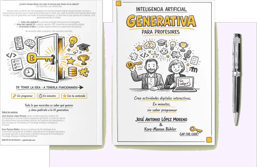 Portada y contraportada del libro IA Generativa para Profesores